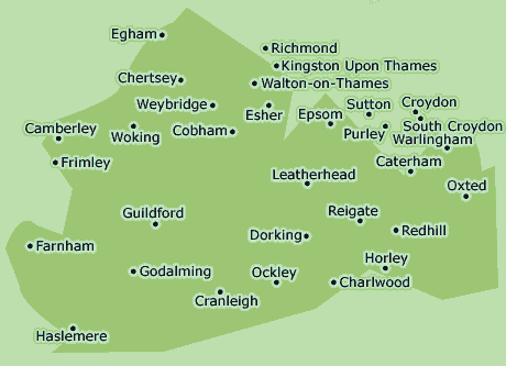 Surrey map