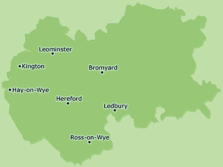 Herefordshire map